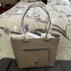 Dooney & Bourke Leather Zip Tote Bag